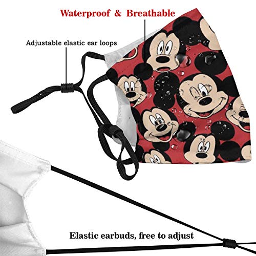 Disney Mickey Mouse Graphic American Eagle With Flag Mouth Cover F...