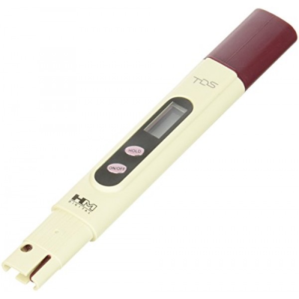 HM Digital TDS-4 Pocket Size TDS Tester Meter with 0-9990 ppm Meas...