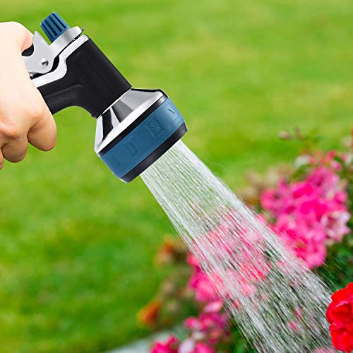 Garden Hose Nozzle｜ Aluminum Alloy 10 Sprayers Patterns Water Hos...