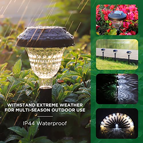 HNES Super Bright 2 in 1 Solar Lights Outdoor Waterproof, Up to 12...