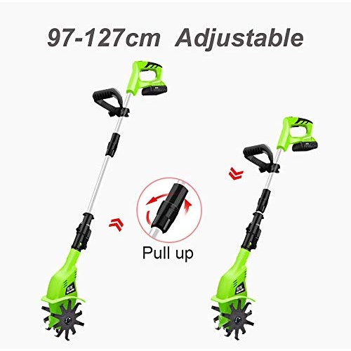 Garden Tiller, Electric Cordless Hand Tiller Cultivator with 4000m...