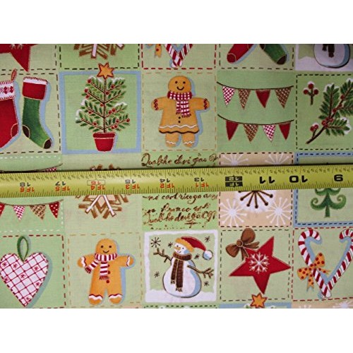 1 Yard Alpine Holiday by Hoffman Fabrics 100% Cotton Quilt Christm...