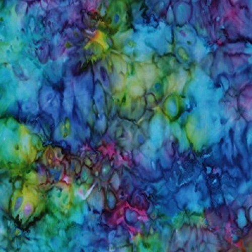 Cotton Hoffman Hand Painted Rainbow Tie Dye Look Cotton Fabric Pri...