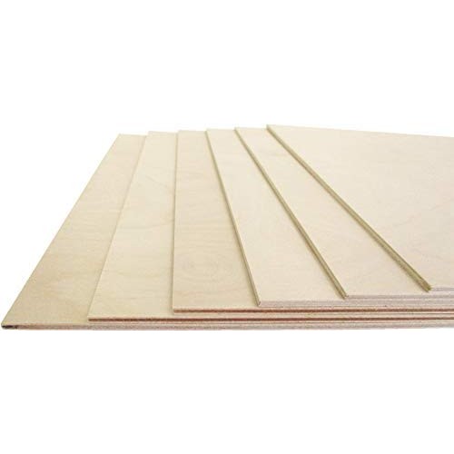 3 mm 1/8x 12x 18 Premium Russian Birch Plywood B/BB Grade 6 Fla...