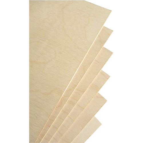 3 mm 1/8x 12x 18 Premium Russian Birch Plywood B/BB Grade 6 Fla...