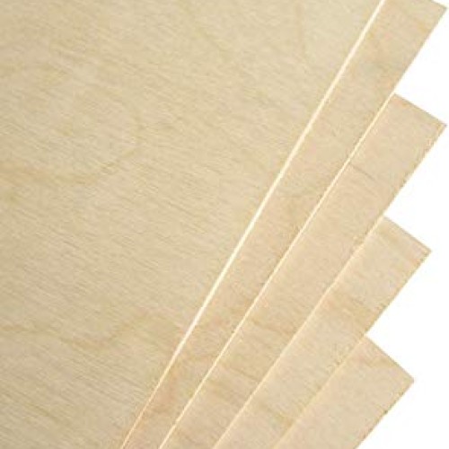 3 mm 1/8x 12x 18 Premium Russian Birch Plywood B/BB Grade 6 Fla...