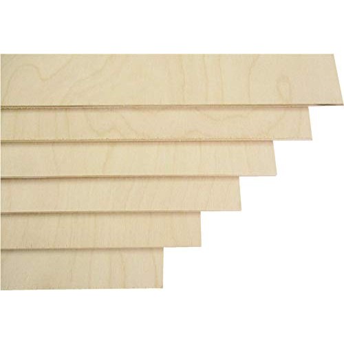 3 mm 1/8x 12x 18 Premium Russian Birch Plywood B/BB Grade 6 Fla...