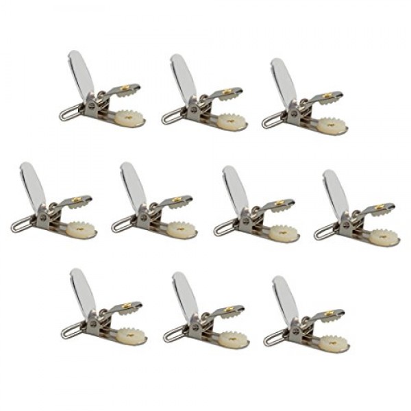 HoldEm 1 1/8 Polished Suspender Clips Nickel Plated with SECURE ...
