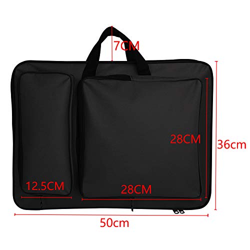 A3 Waterproof Artist Portfolio Backpack Canvas Bag Art Carrying Sh...