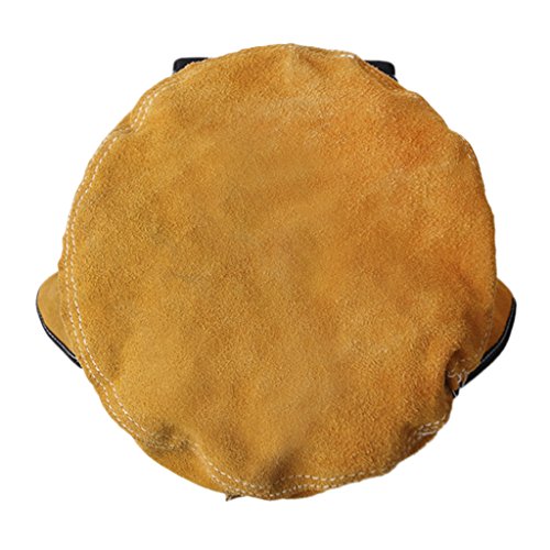 Comfortable Leather Welding Helmet, Welder Grinding Protective Gea...