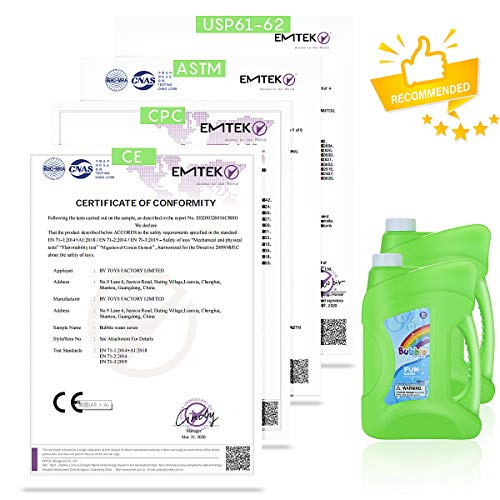 HOLIFLY Bubble Solution Refill, 2 Bottles Big Bubble Solutionup t...