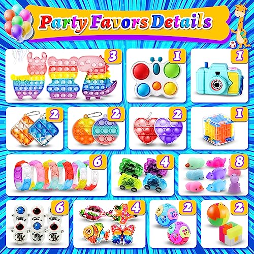 206 PCS Party Favors for Kids 3-5 4-8-12, Goodie Bags Stuffers Bul...