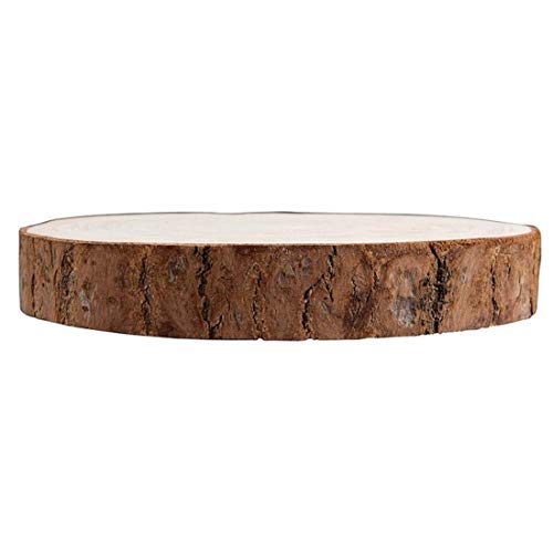 Natural Rustic Wood Slice 2 Pack – Round Wood Discs 7–9 Inches Dia...