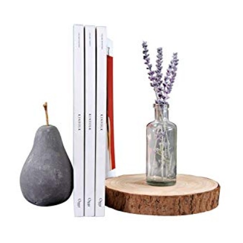 Natural Rustic Wood Slice 2 Pack – Round Wood Discs 7–9 Inches Dia...