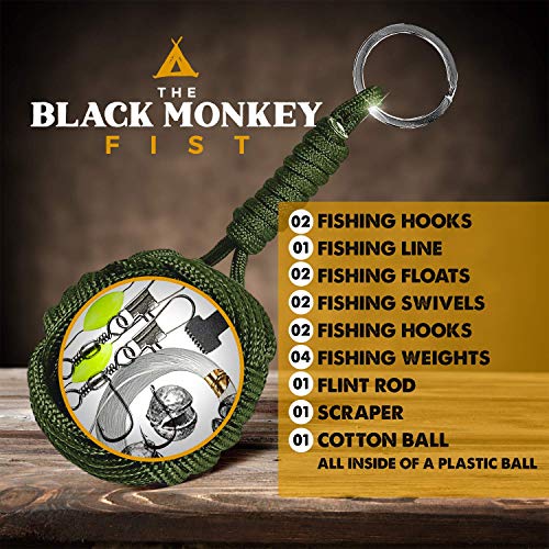 Paracord Keychain Lanyard Tactical Bushcraft Survival Gear #1 Best...