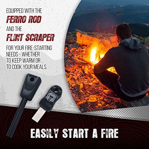 Survival Camping Knife | Fixed Blade Hunting Knife W Sheath | Gift...
