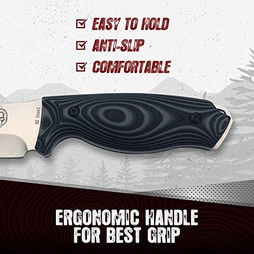 Survival Camping Knife | Fixed Blade Hunting Knife W Sheath | Gift...