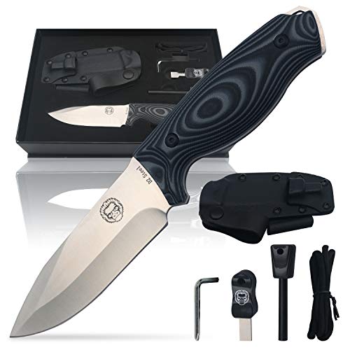 Survival Camping Knife | Fixed Blade Hunting Knife W Sheath | Gift...