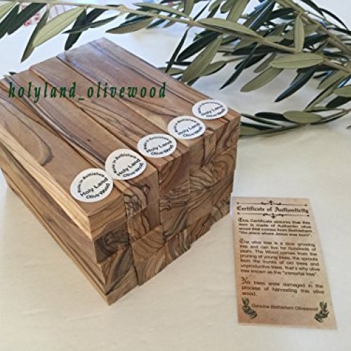 4 -Authentic-Premium Quality Bethlehem Holy Land Olive Wood Pen Bl...