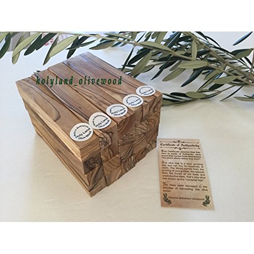 4 -Authentic-Premium Quality Bethlehem Holy Land Olive Wood Pen Bl...