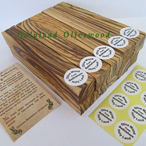 4 -Authentic-Premium Quality Bethlehem Holy Land Olive Wood Pen Bl...