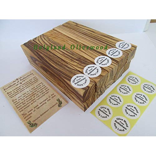 4 -Authentic-Premium Quality Bethlehem Holy Land Olive Wood Pen Bl...