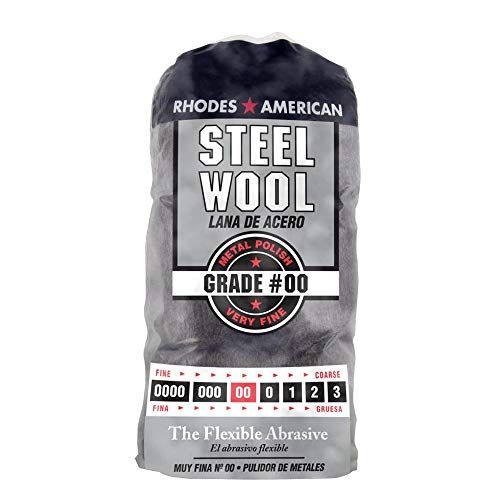 Steel Wool, 12 pad, Very Fine Grade #00, Rhodes American, Metal Po...