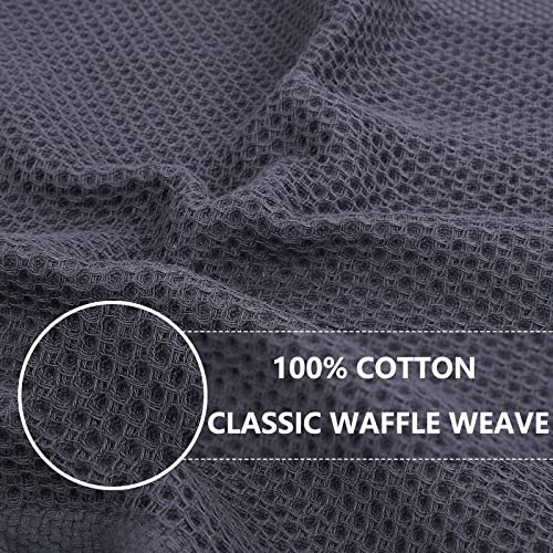 Homaxy 100% Cotton Waffle Weave Kitchen Dish Cloths, Ultra Soft Ab...