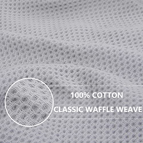 Homaxy 100% Cotton Waffle Weave Kitchen Dish Towels, Ultra Soft Ab...