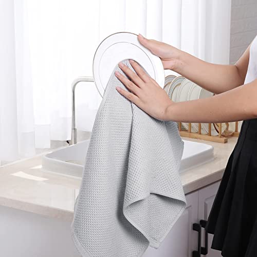 Homaxy 100% Cotton Waffle Weave Kitchen Dish Towels, Ultra Soft Ab...