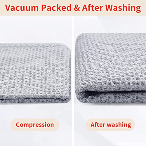 Homaxy 100% Cotton Waffle Weave Kitchen Dish Towels, Ultra Soft Ab...