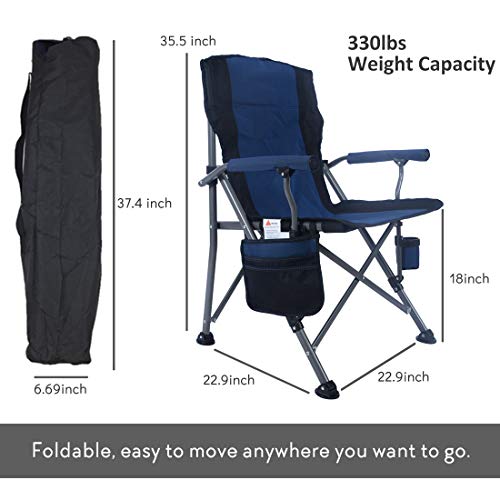 Homcosan Portable Camping Chair Folding Quad Outdoor Large Heavy D...