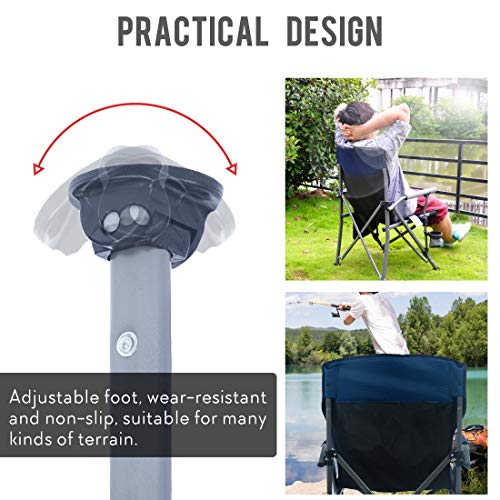Homcosan Portable Camping Chair Folding Quad Outdoor Large Heavy D...