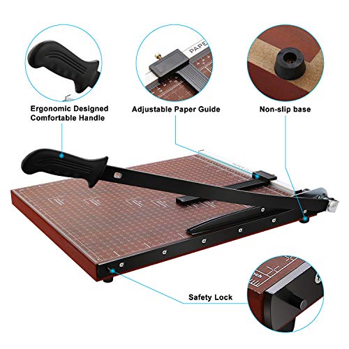 Paper Trimmer, A3 Guillotine Paper Cutter Blade Gridded Photo Guil...