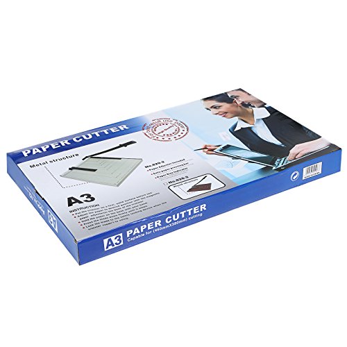Paper Trimmer, A3 Guillotine Paper Cutter Blade Gridded Photo Guil...
