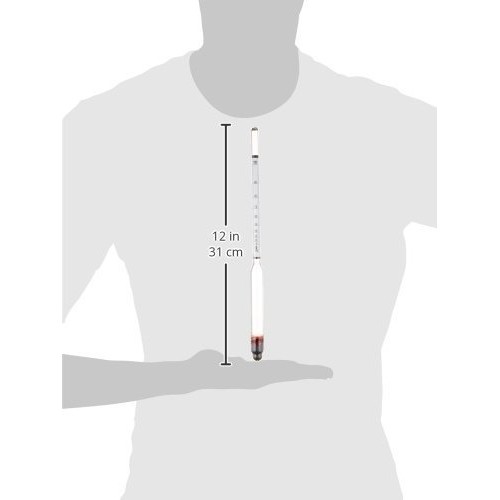HYDROMETER - ALCOHOL, 0-200 PROOF and Tralle by Bellwether