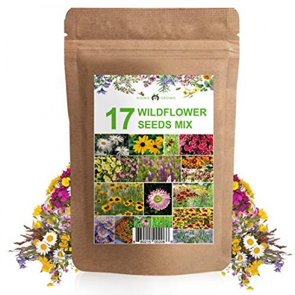 Wildflower Seeds - Flower Seed Pack [17 Variety] - Perennial Flowe...