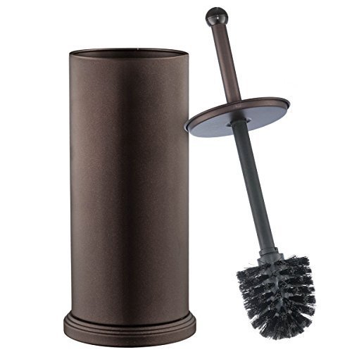 Home-it Toilet Brush Set Bronze Toilet Brush for Tall Toilet Bowl ...