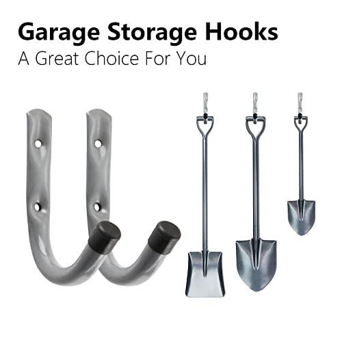 HOME MASTER HARDWARE 12 Pack Garage Storage Hooks 4 Inch J Utility...