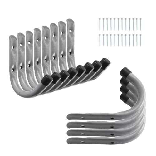 HOME MASTER HARDWARE 12 Pack Garage Storage Hooks 4 Inch J Utility...