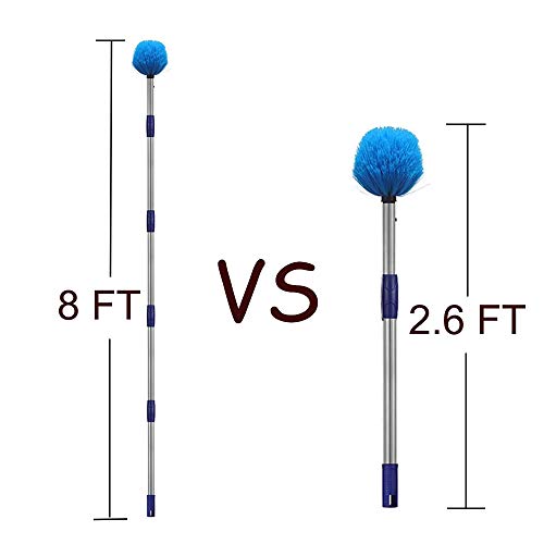 HOME RIGHT 6FT Cobweb Duster with Extension Pole -72 inches Long P...