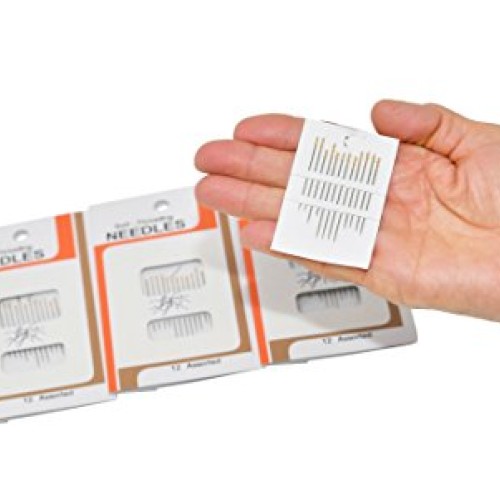 Home-X Self-Threading Needles. Set of 48 4 Packages of 12