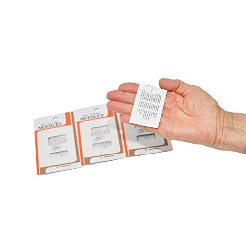 Home-X Self-Threading Needles. Set of 48 4 Packages of 12