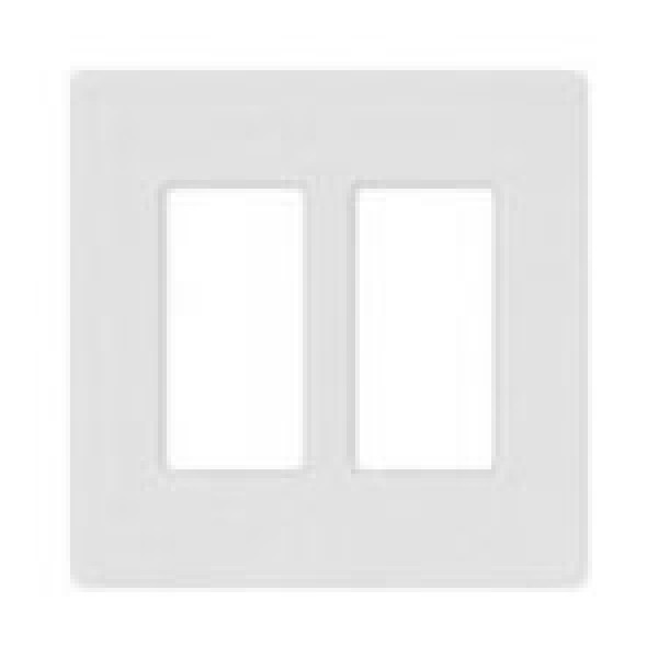 Lutron Double-Gang Ivory Wallplate CW-2-IV - Pack of 4