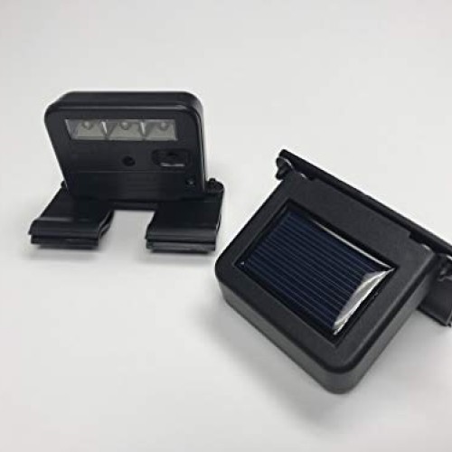 Homebrite Solar Powered Deck Wunder LED Light Set of 2 Clip-On Y...