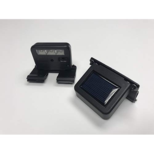 Homebrite Solar Powered Deck Wunder LED Light Set of 2 Clip-On Y...