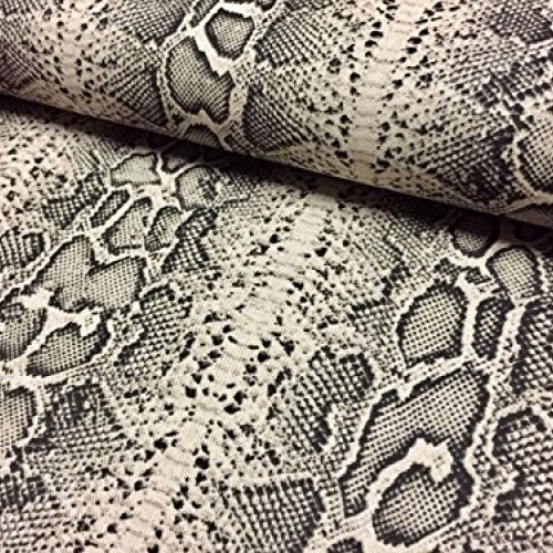 HomeBuy Snake Skin Or Zebra Animal Print Fabric Linen Cotton Blend...