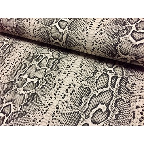 HomeBuy Snake Skin Or Zebra Animal Print Fabric Linen Cotton Blend...