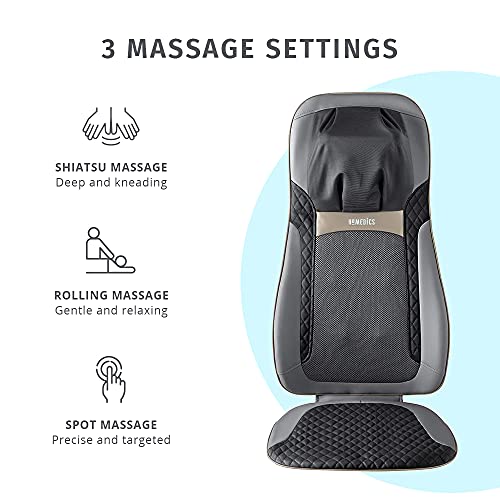 Homedics Back Massager with Heat, Shiatsu Elite II Heated Neck and...