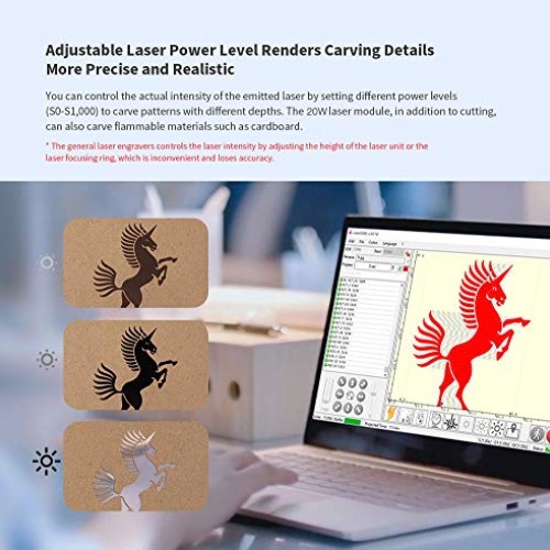 Ortur Laser Master Laser Engraver 20W Portable Laser Engraving Mac...